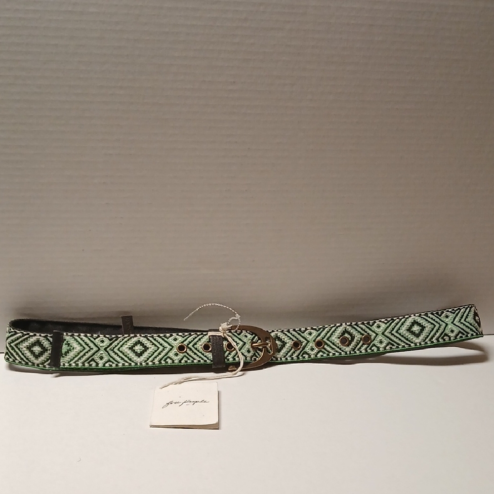 Free People Mint Geometric Womens Belt Size XL NWT